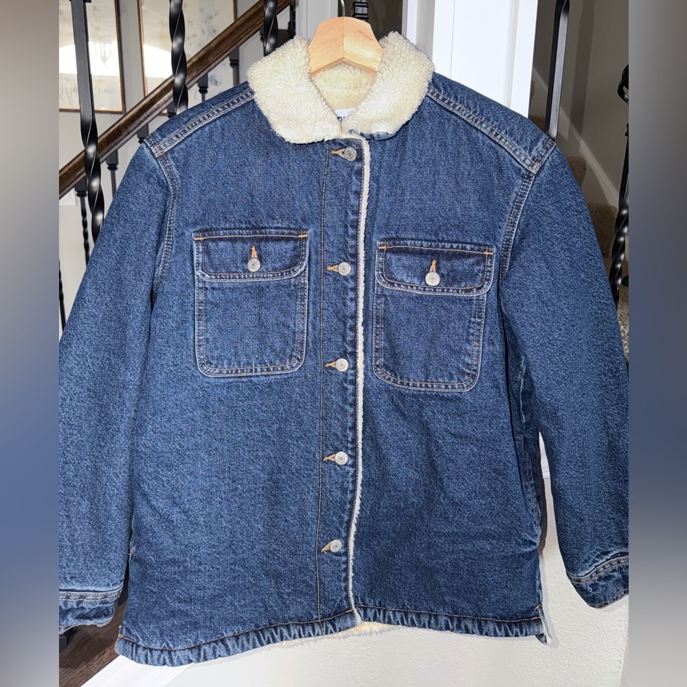 Old Navy Denim Sherpa Jacket